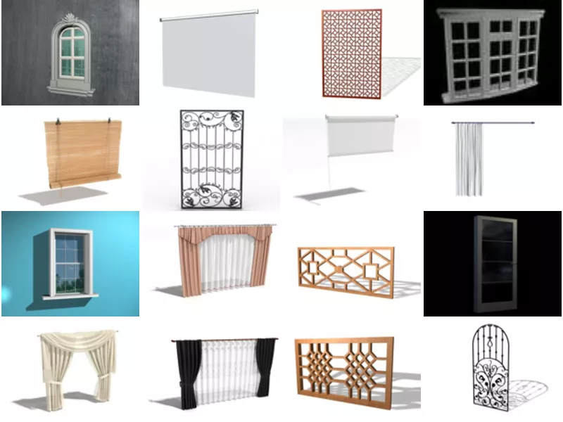 Top 32 Window 3D Models Most Viewed 2022