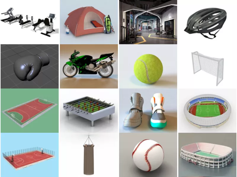 Top 33 Sport 3D Models for Design Most Popular 2022