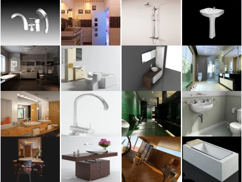 Top 33 Bathroom Furniture 3D Models for Design Most Popular 2022