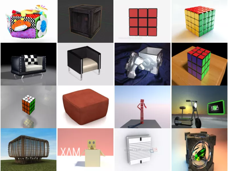 Top 33 Cube 3D Models Most Popular 2022