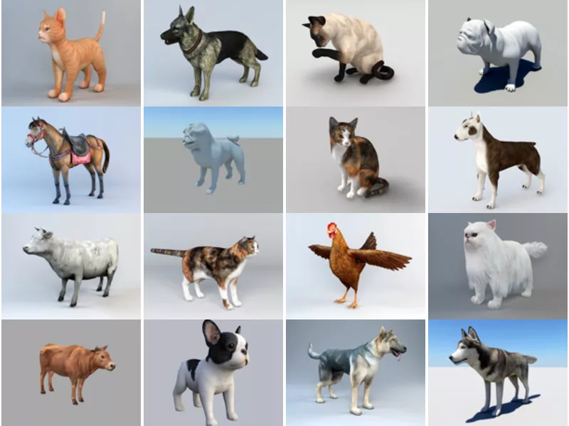 Top 33 Domestic Animals 3D Models Resources Most Popular 2022