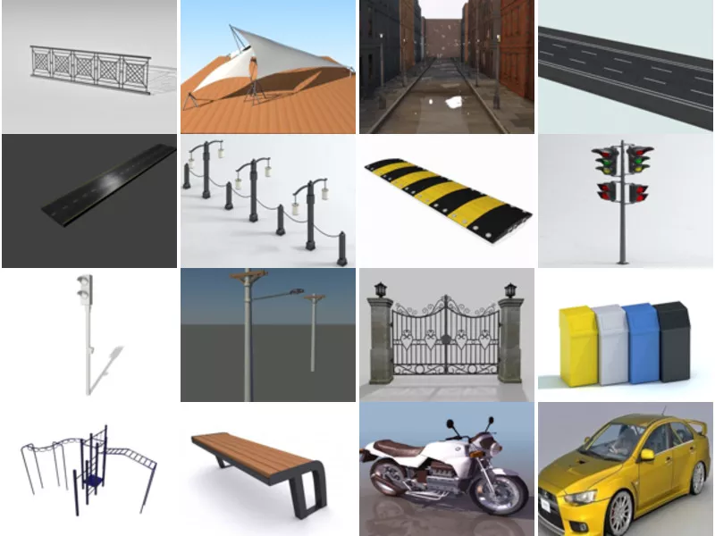 Top 33 Street 3D Models Most Viewed 2022