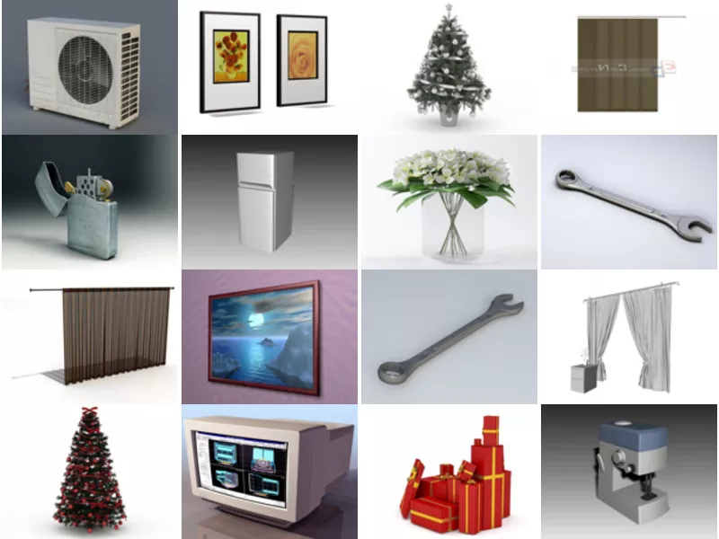 Top 34 Household 3D Models for Design Most Popular 2022