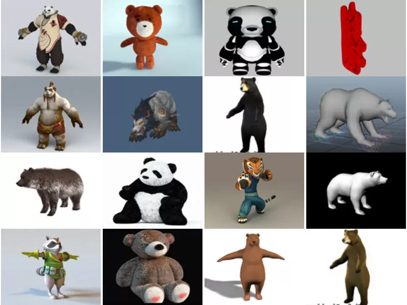 Top 34 Bear 3D Models Most Viewed 2022