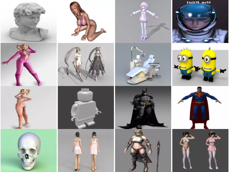 Top 34 Character 3D Models Resources Most Viewed 2022