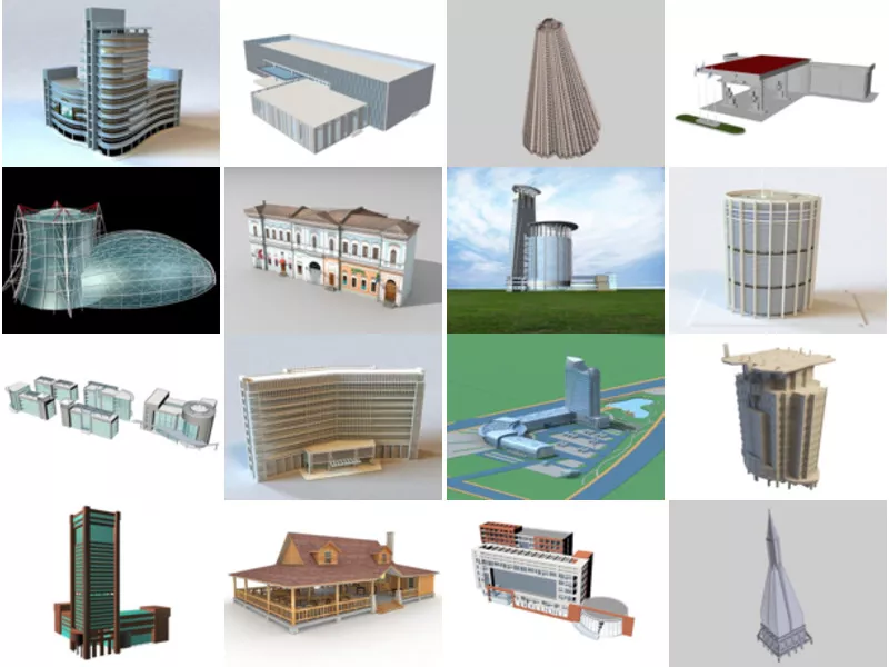 Top 34 Commercial Building 3D Models for Free Most Popular 2022