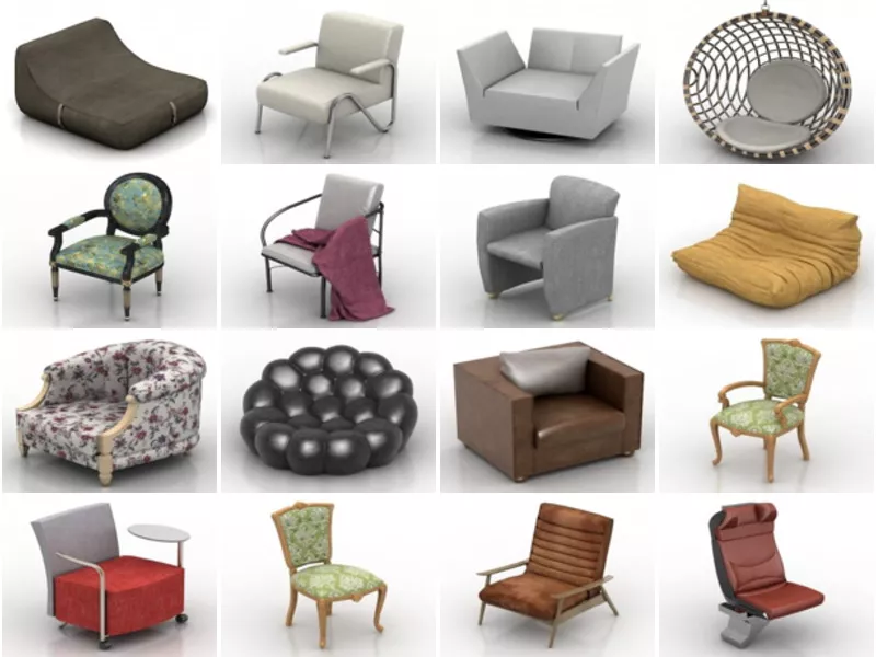 Top 34 Easy Chair 3D Models for Design Most Popular 2022