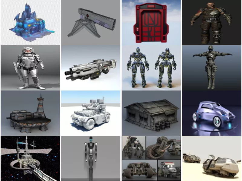 Top 34 Futuristic 3D Models Most Viewed 2022