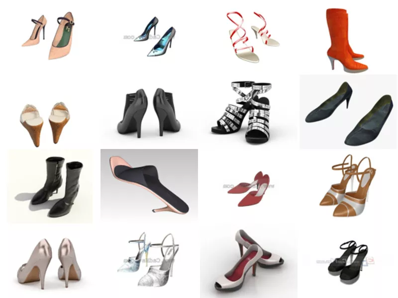 Top 34 High Heels 3D Models Most Popular 2022