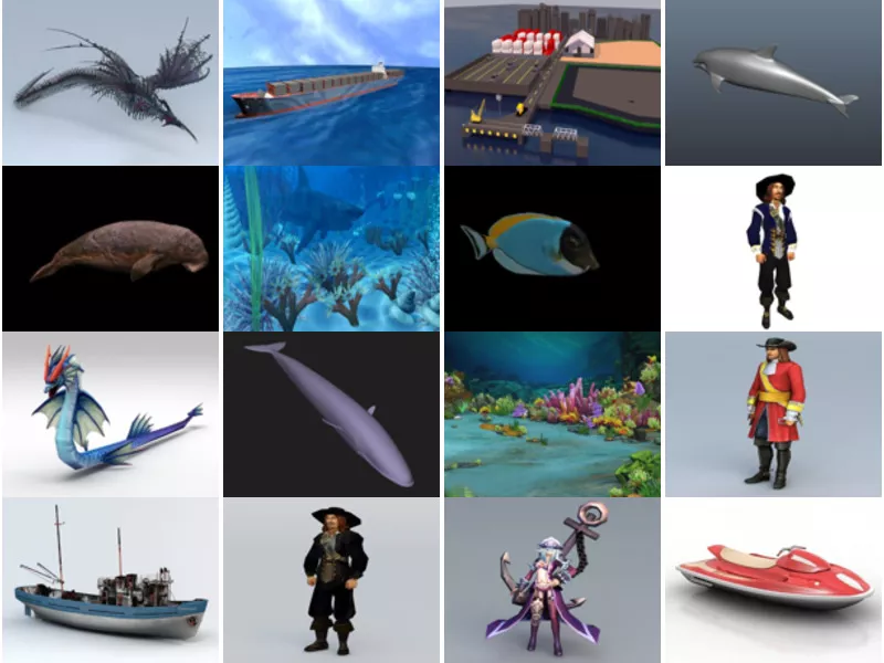 Top 34 Sea 3D Models Most Viewed 2022