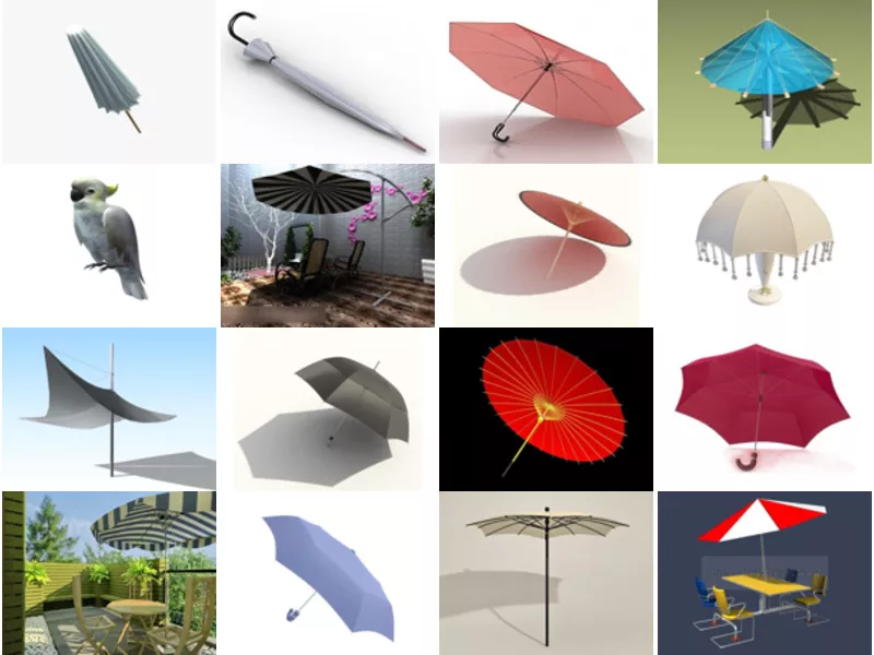 Top 34 Umbrella 3D Models Most Popular 2022