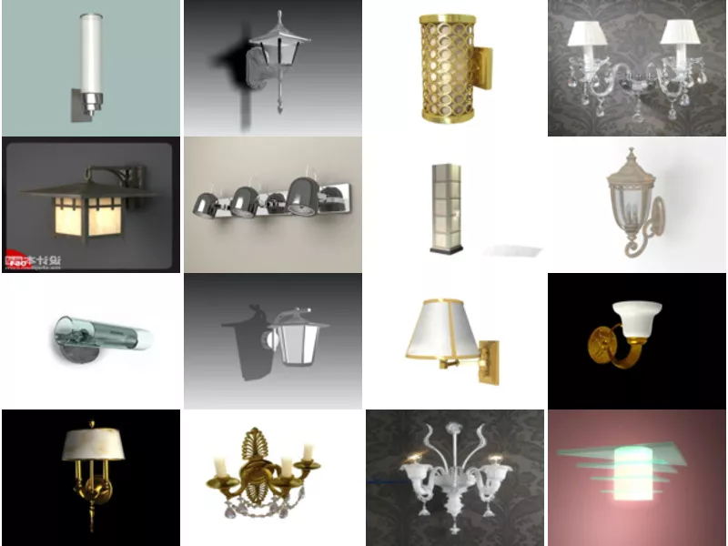 Top 34 Wall Lamp 3D Models Most Viewed 2022
