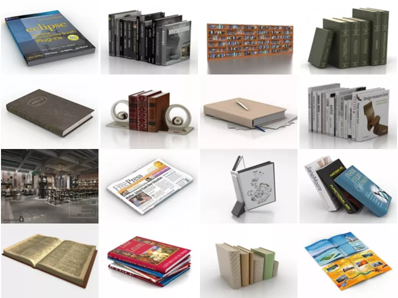 Top 35 Book 3D Models Most Popular 2022