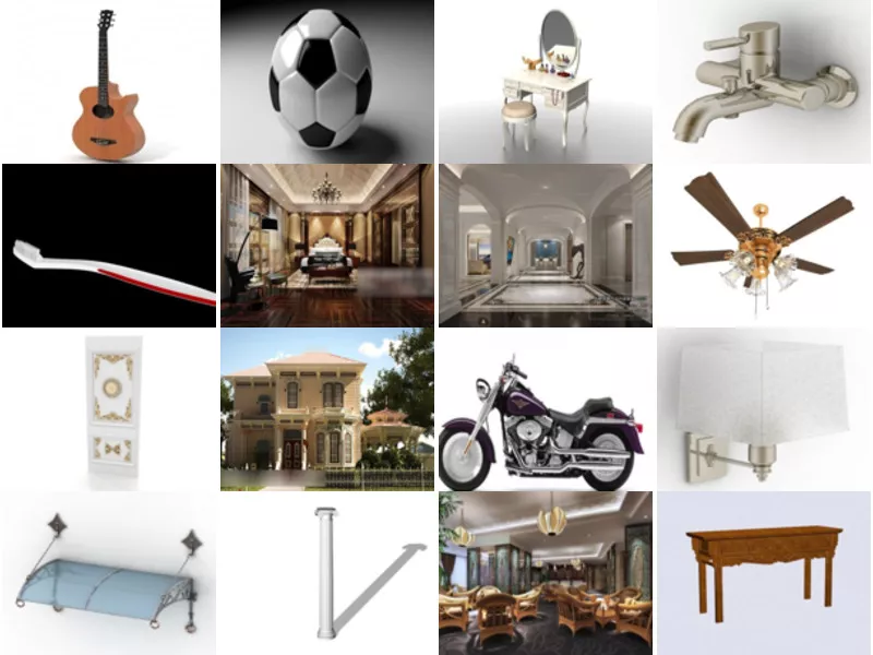 Top 35 Classic 3D Models Most Viewed 2022