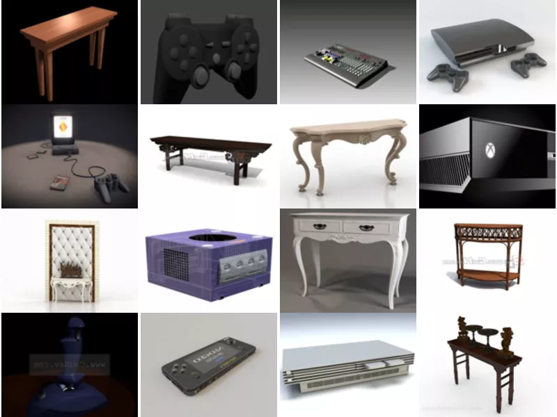 Top 35 Console 3D Models for Rendering Most Popular 2022