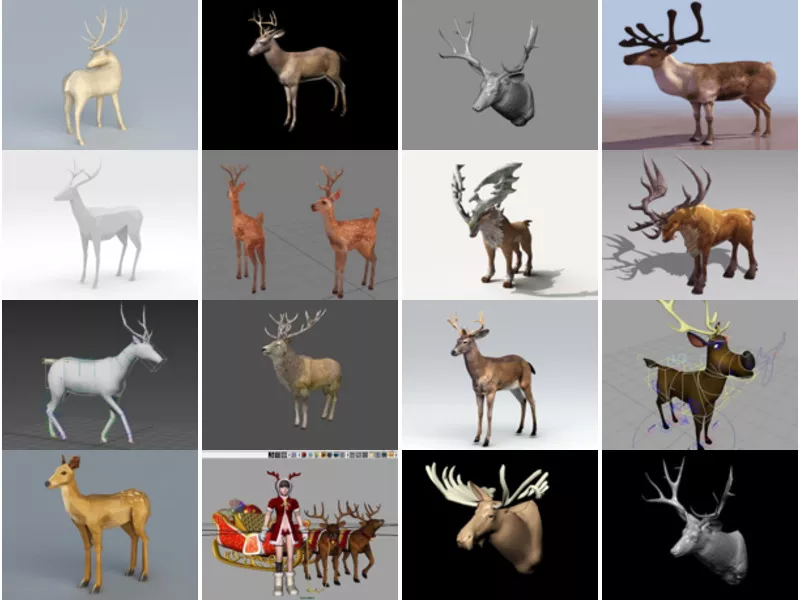 Top 35 Deer 3D Models Most Popular 2022