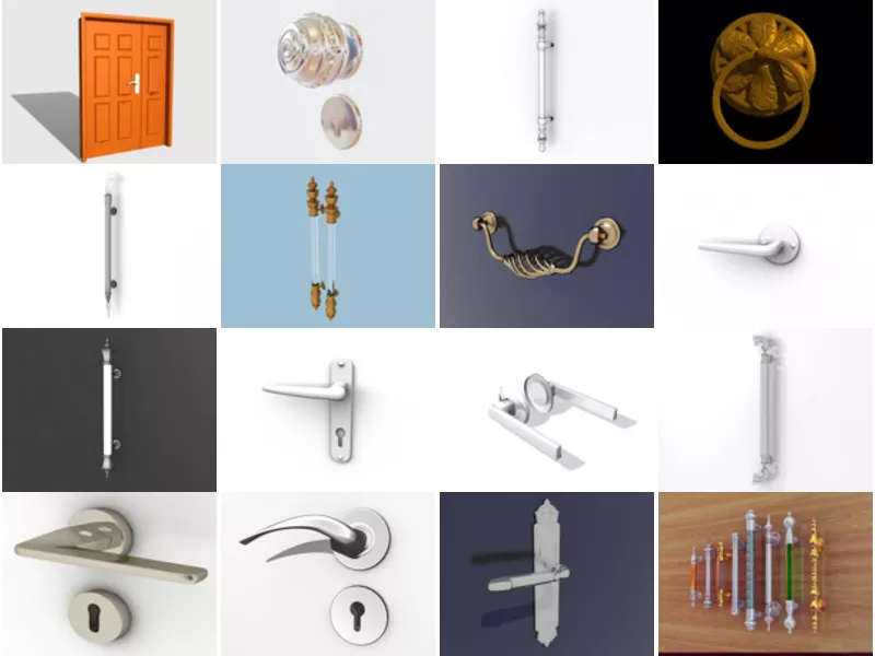 Top 35 Door Handle 3D Models for Design Most Viewed 2022