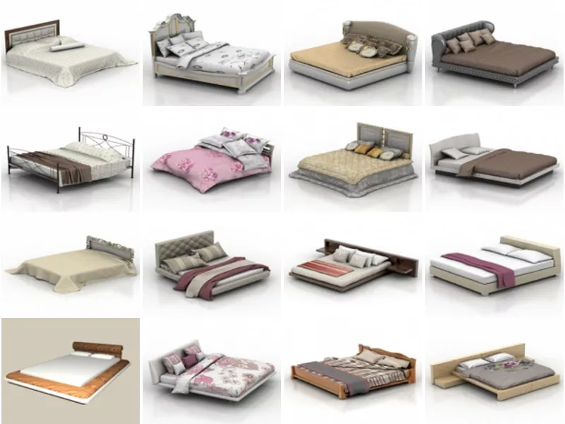 Top 35 Double Bed 3D Models for Design Most Viewed 2022