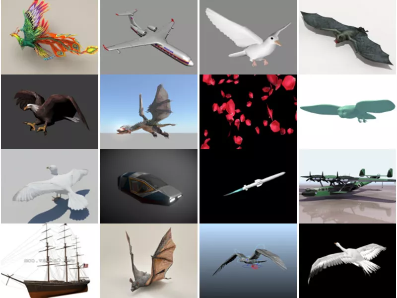 Top 35 Flying 3D Models Resources Most Popular 2022