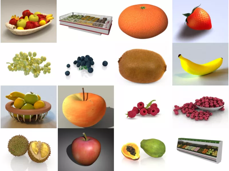 Top 35 Fruit 3D Models Stuff Most Popular 2022