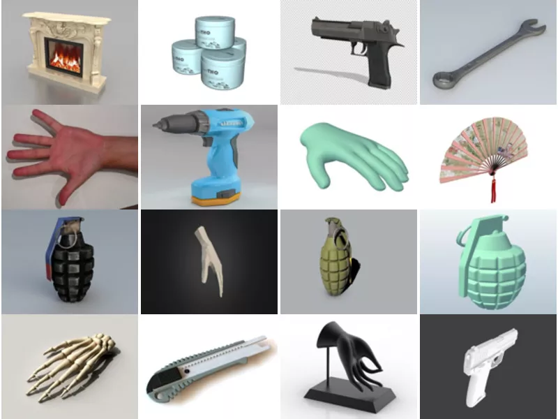 Top 35 Hand 3D Models for Design Most Popular 2022