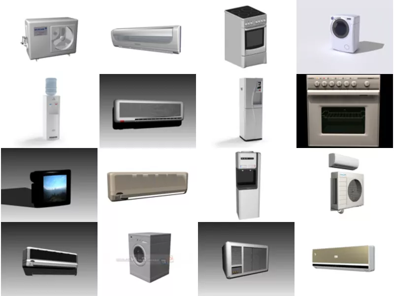 Top 35 Home Appliances 3D Models for Rendering Most Popular 2022