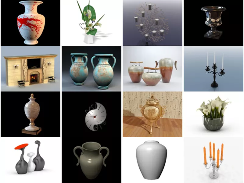 Top 35 Home Decorations 3D Models for Design Most Popular 2022