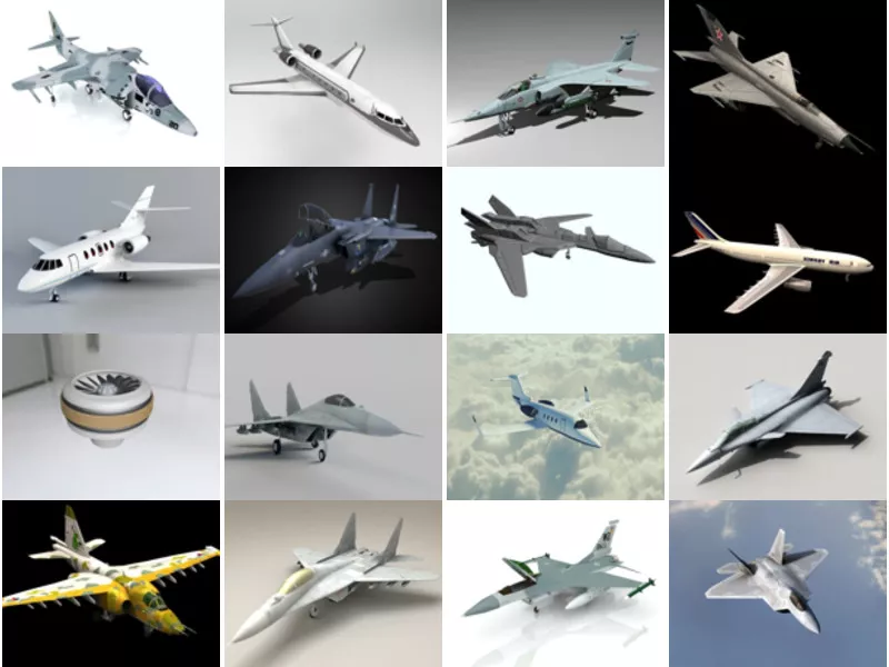 Top 35 Jet 3D Models Most Popular 2022