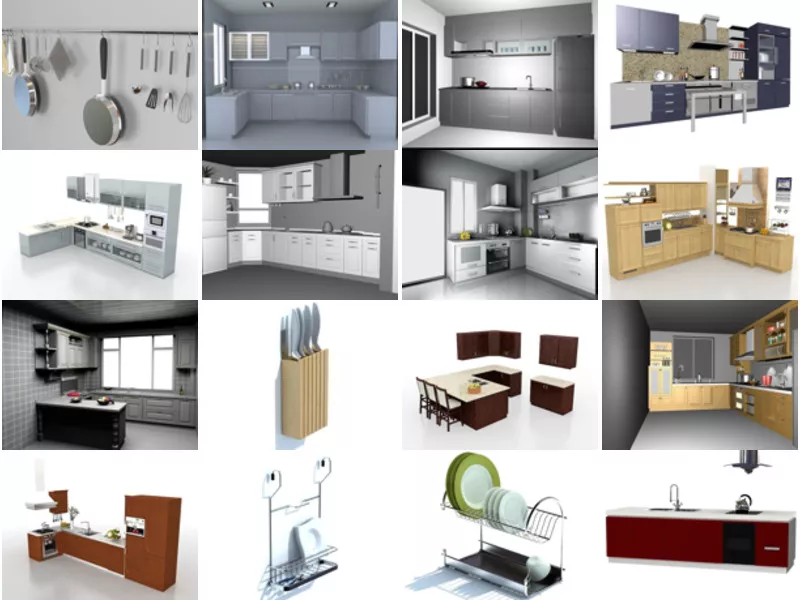 Top 35 Kitchen Utensil 3D Models Most Popular 2022
