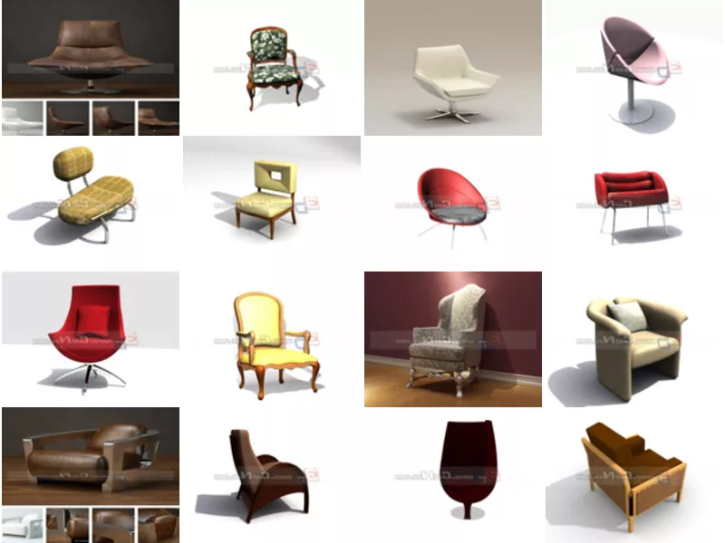 Top 35 Living Room Chairs 3D Models Resources Most Popular 2022