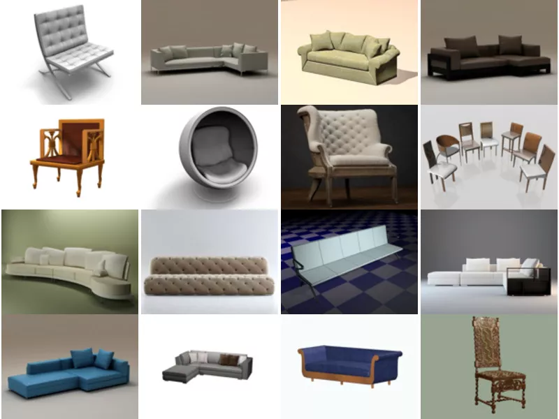Top 35 Sitting Furniture 3D Models Most Viewed 2022