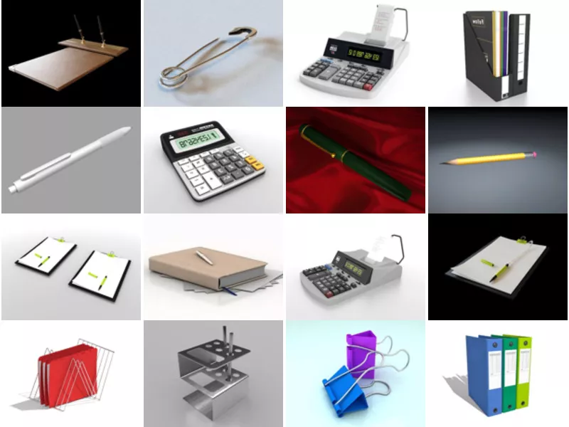 Top 35 Stationery 3D Models Most Viewed 2022