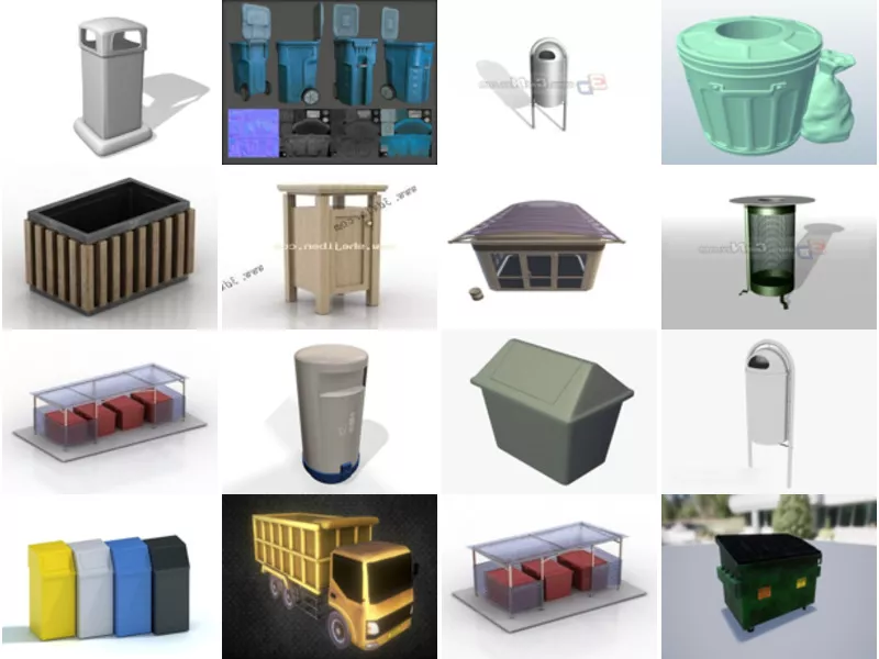 Top 35 Trash 3D Models for Rendering Most Viewed 2022