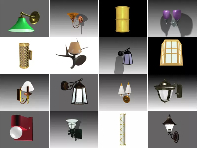 Top 35 Wall Light 3D Models Most Viewed 2022