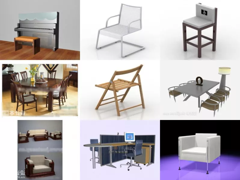Top 9 3ds Max Chair 3D Models for Free Newest 2022