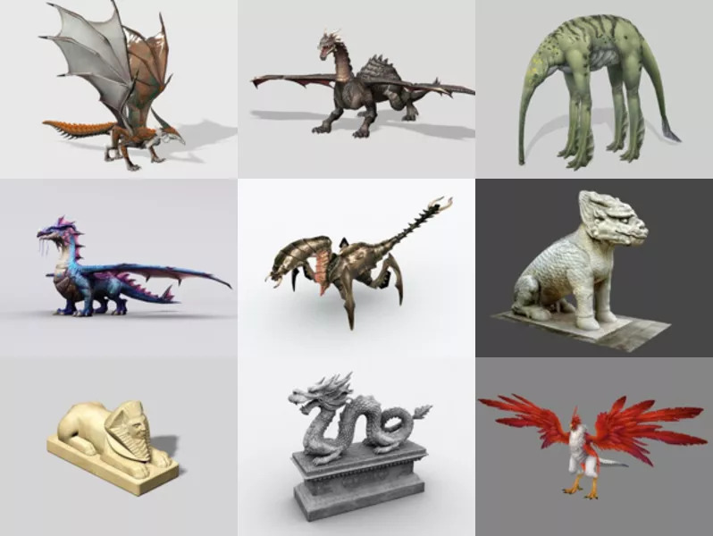 Top 9 3ds Max Creature 3D Models Latest 2022