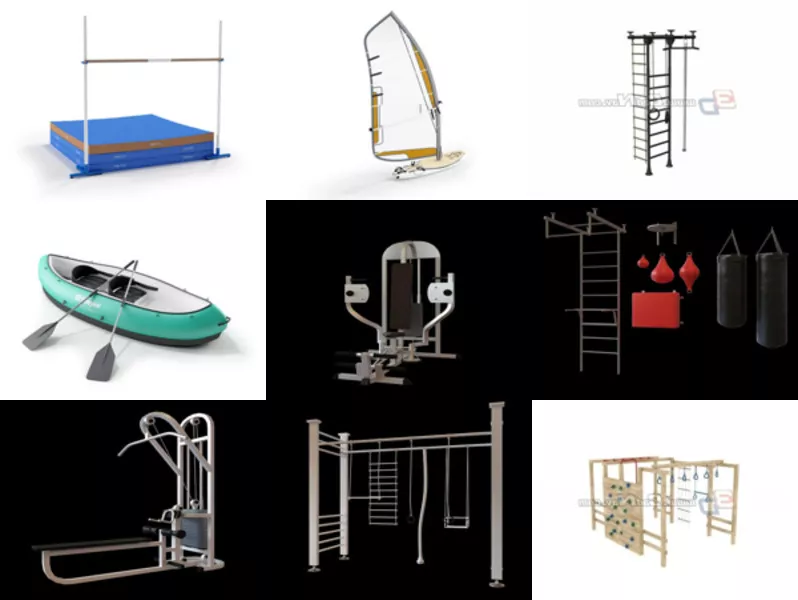 Top 9 3ds Max Exercise Equipment 3D Models for Rendering Most Recent 2022