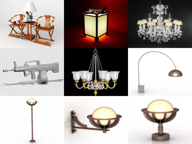 Top 9 3ds Max Lighting 3D Models Latest 2022