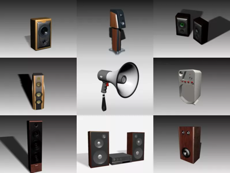 Top 9 3ds Max Loudspeaker 3D Models Latest 2022