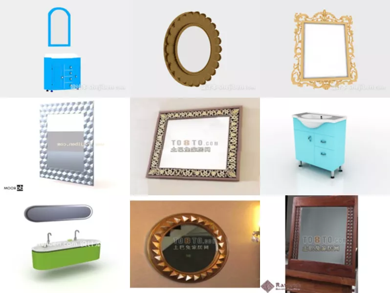 Top 9 3ds Max Mirror 3D Models Latest 2022