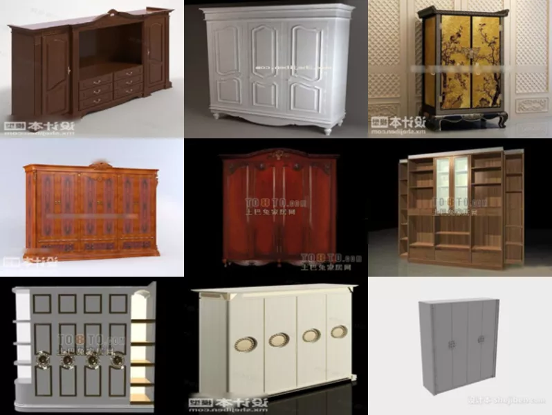 Top 9 3ds Max Wardrobe 3D Models Newest 2022