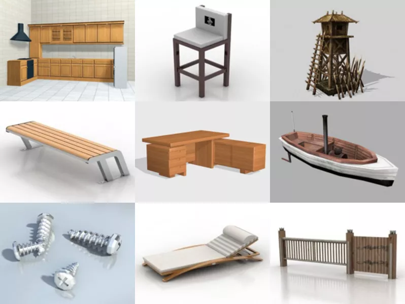Top 9 3ds Max Wood 3D Models for Free Newest 2022