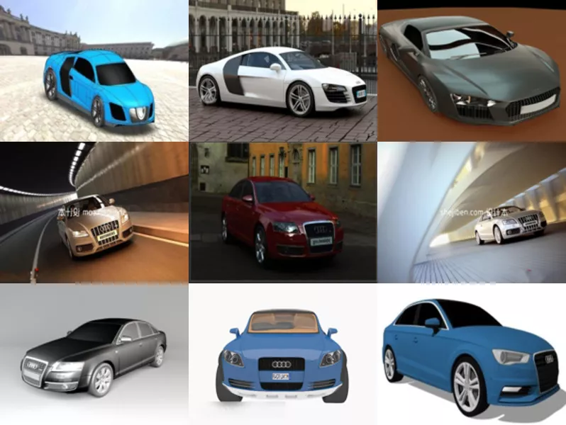Top 9 Audi 3D Models Latest 2022