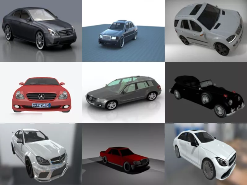 Top 9 Mercedes Car 3D Models Stuff Newest 2022