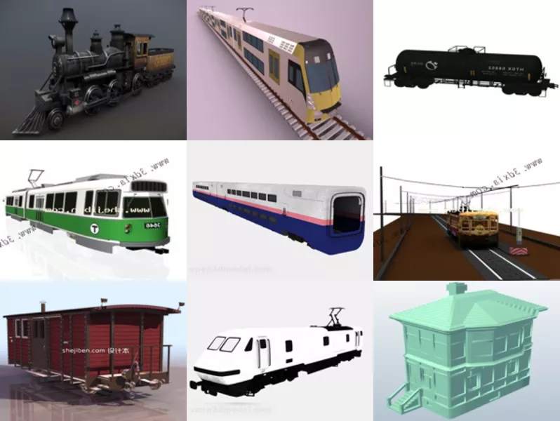 Top 9 Train Transport 3D Models for Design Most Recent 2022