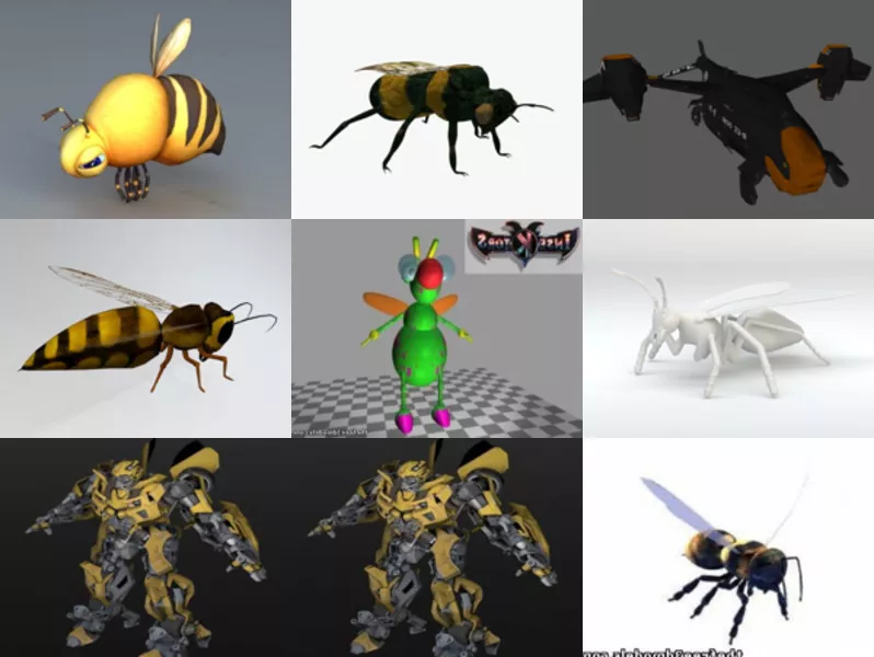 Top 9 Obj Bee 3D Models Resources Most Recent 2022