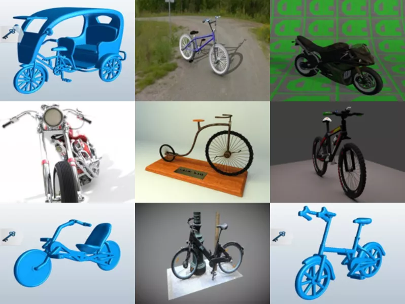 Top 9 Obj Bicycle 3D Models for Design Newest 2022