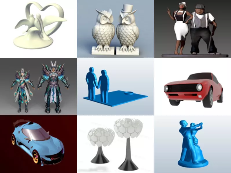 Top 9 Obj Couple 3D Models Newest 2022
