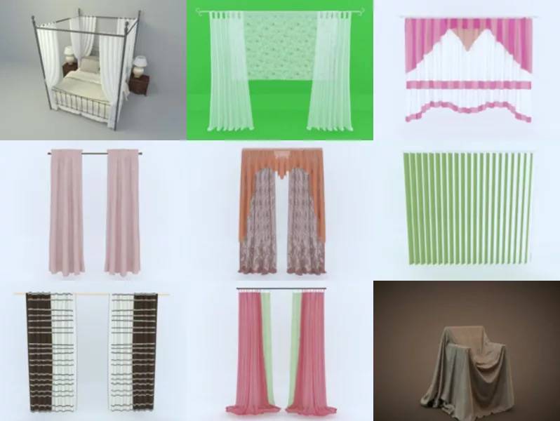 Top 9 Obj Curtain 3D Models Resources Latest 2022