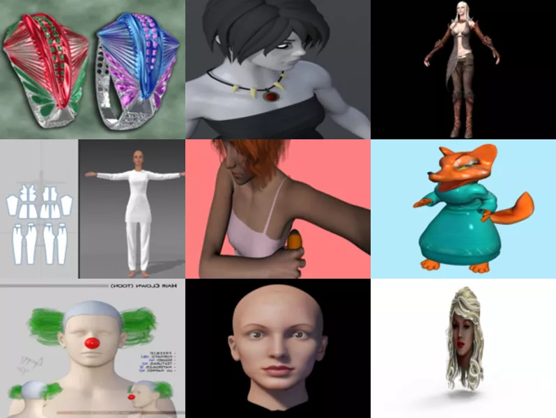 Top 9 Obj Female 3D Models for Rendering Newest 2022